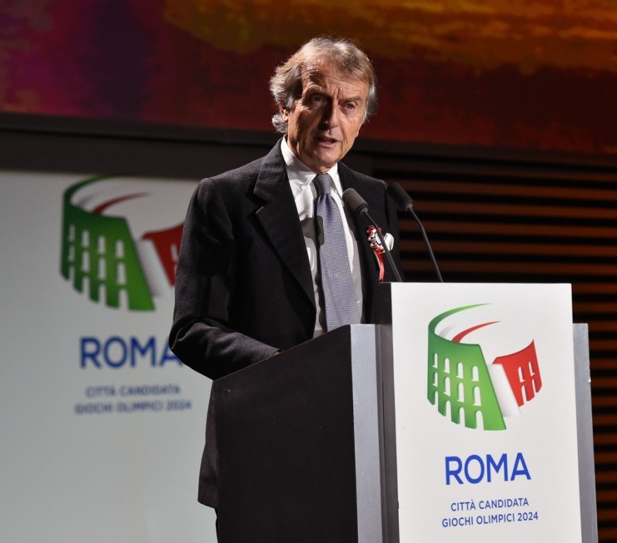 A Róma 2024 elnöke, Luca di Montezemolo a pályázat bemutatásakor
