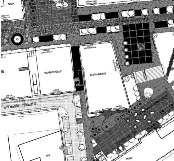 A Bástya üzletház a megújuló belvárosban