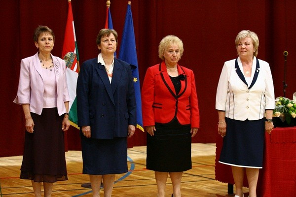 Ranolder-díjasok: Aller Gézáné Funtek Zsuzsanna, Vereskutiné Kis Zsófia, Kanyár Erika és Barabás Lászlóné