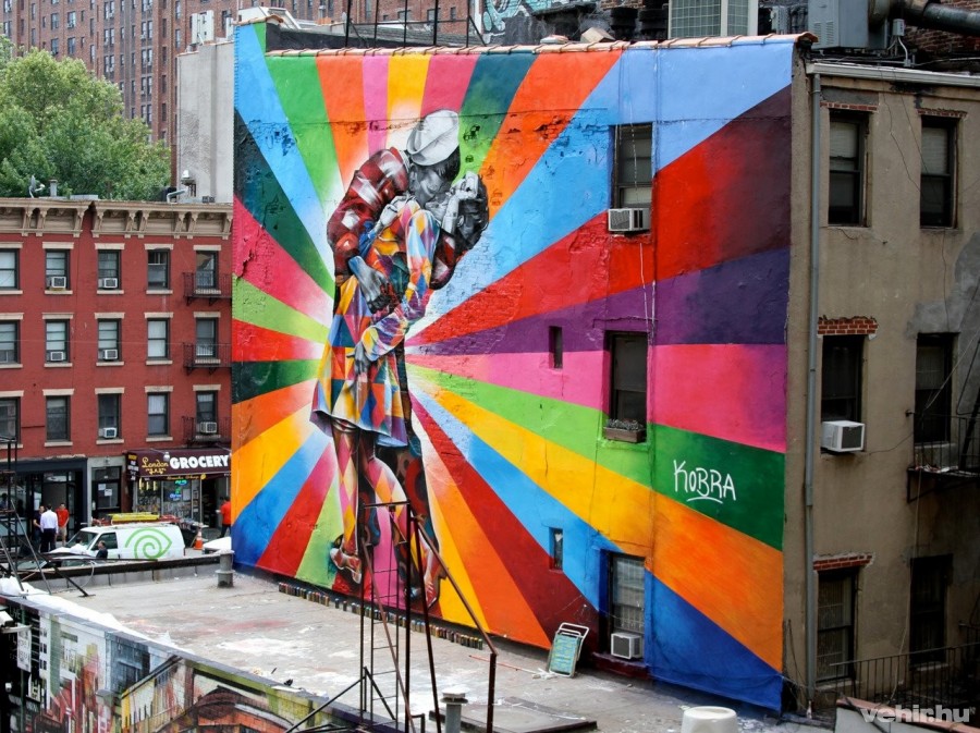 Eduardo Kobr, New York Fotó:streetartutopia.com
