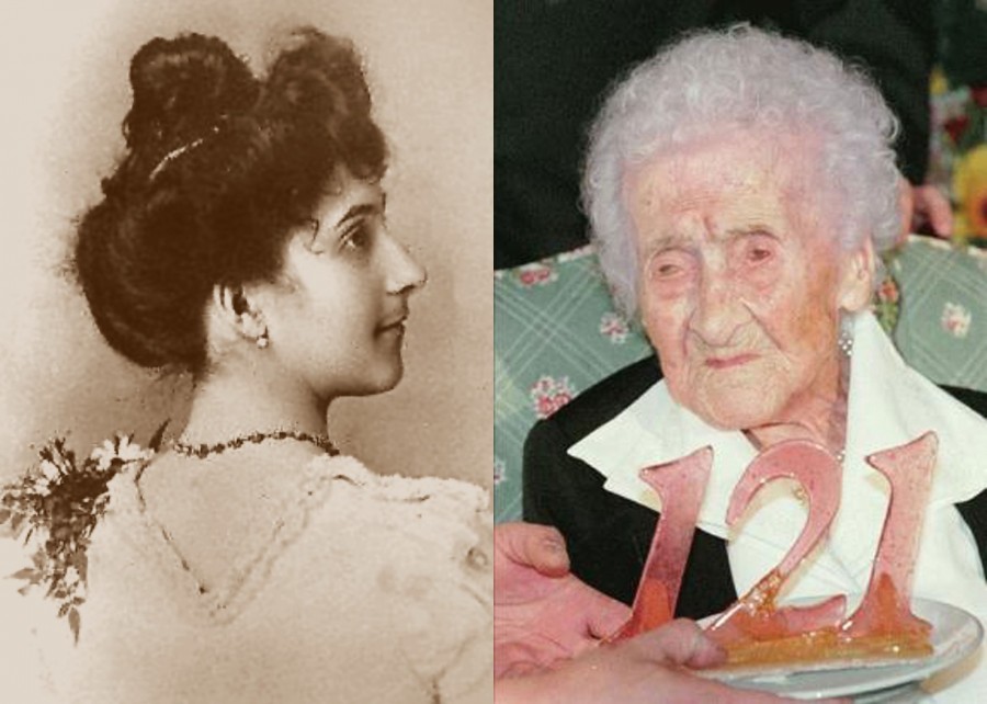 Jeanne Calment 20 és 121 évesen