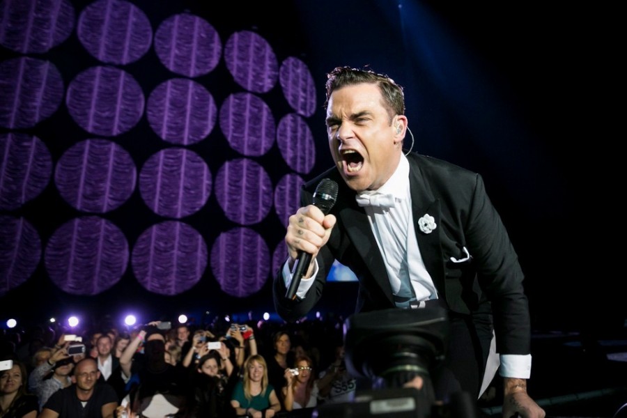 Robbie Williams tavaly a szigeten lépett fel. Fotó: MTI