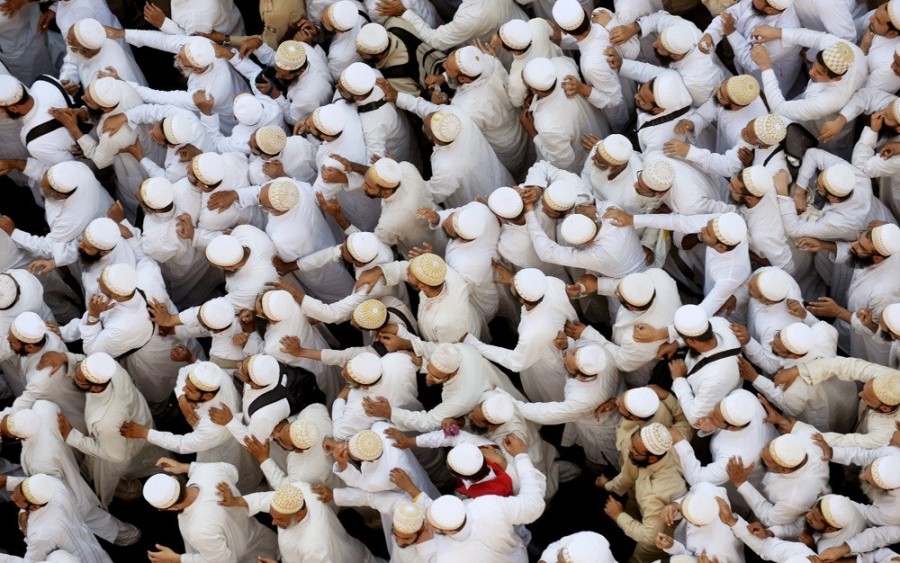 Egy muszlim temetés (Fotó: Punit Paranjpe/Getty Images)