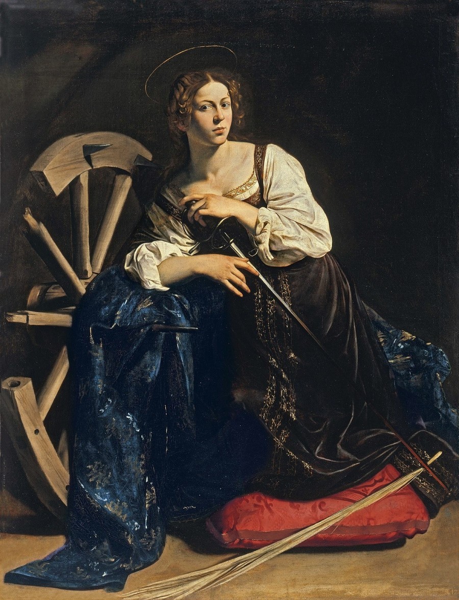 Caravaggio festménye Szent Katalinról