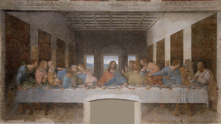 Leonardo da Vinci: Az utolsó vacsora (1498, Milano)