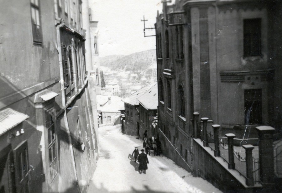 Ányos Pál utca az 1940-es télen (fotó: Fortepan)