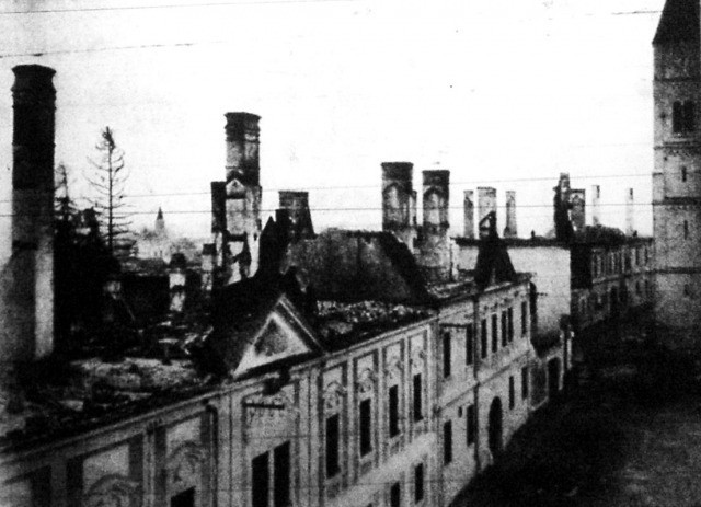 Az 1909-es tűzvész (fotó: huszadikszazad.hu)
