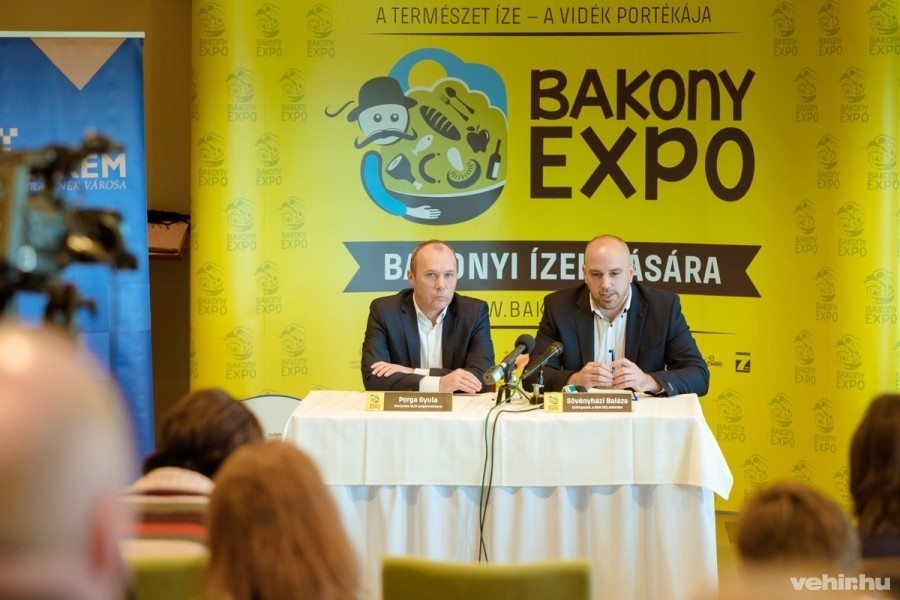 Porga Gyula és Sövényházi Balázs egyik korábbi Bakony Expo sajtótájékoztatóján (archív fotó)