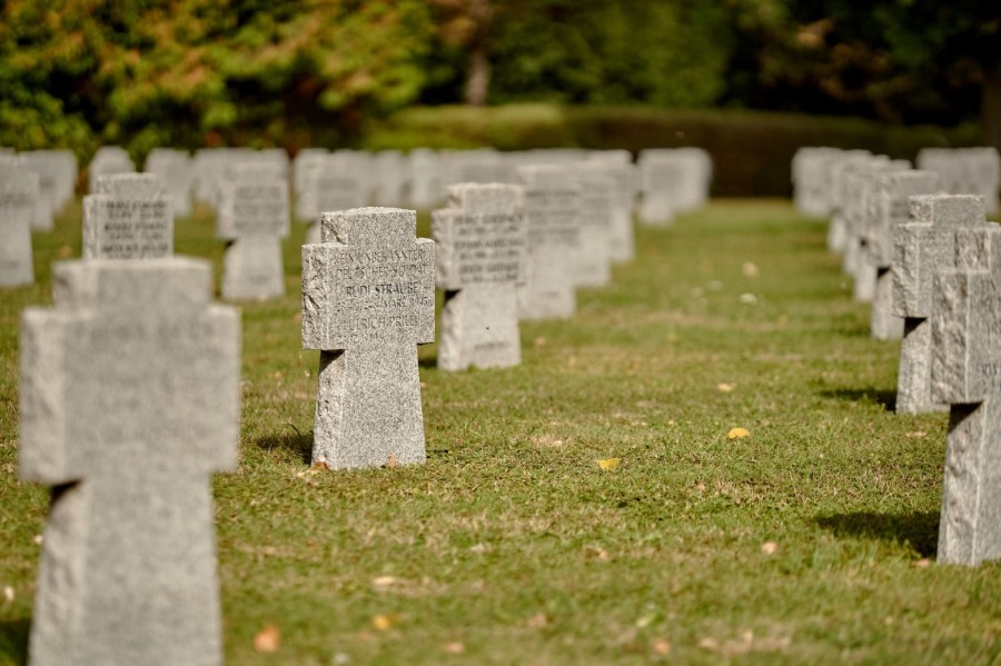 A Vámosi úti temetőben több mint 4000 katona nyugszik. Archív fotó.