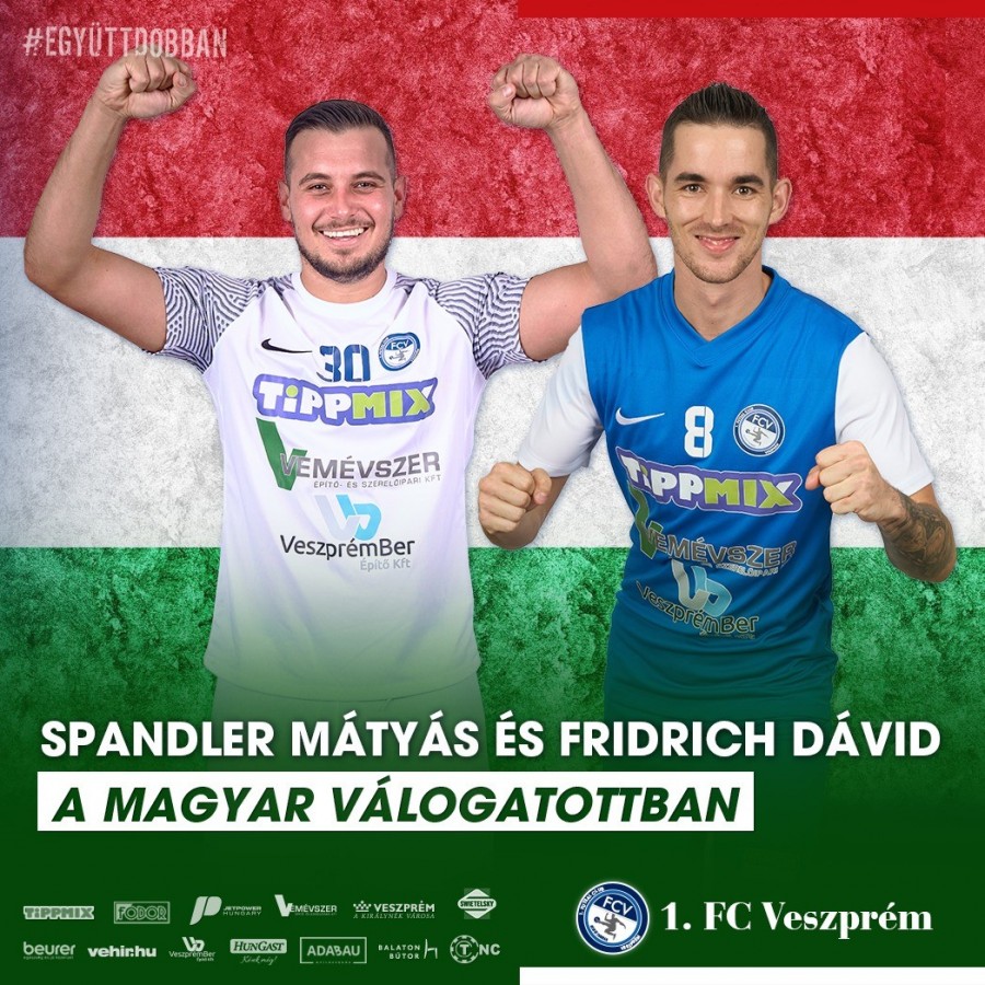 Spandler Mátyás és Fridrich Dávid is magára öltheti nemzetünk színeit - fotó: 1. FC Veszprém