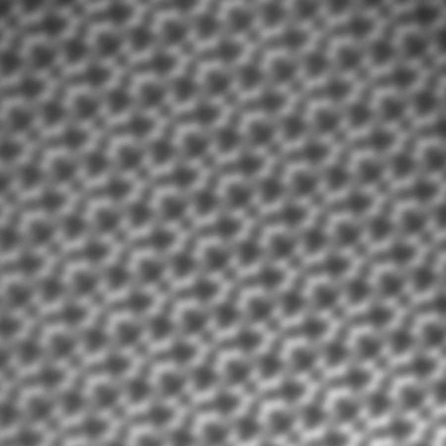 Turmalin ásvány atomi felbontású felvétele. Készítette: Pekker Péter