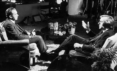 Nixon és Frost az interjú közben