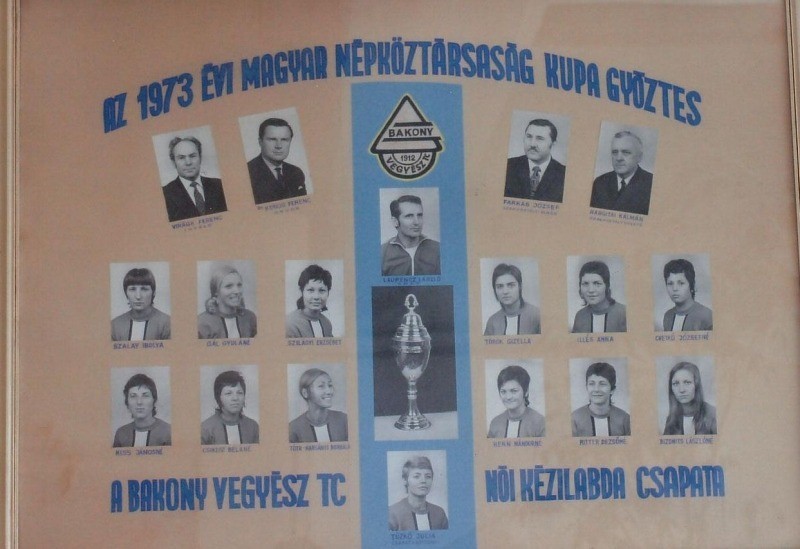 1973-ban MNK-t nyertek a veszprémiek