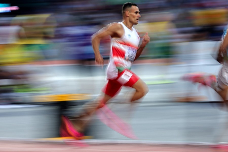 Szögi István a férfi 1500 méteres síkfutás előfutamában a budapesti atlétikai világbajnokságon a Nemzeti Atlétikai Központban 2023. augusztus 19-én. MTI/Derencsényi István