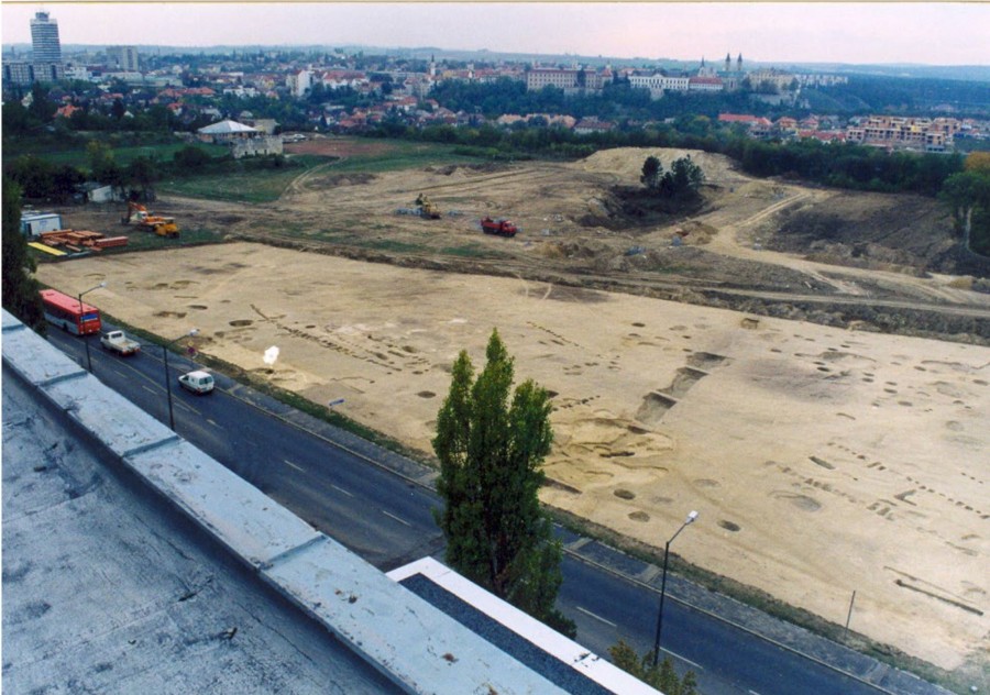 A Jutasi úti lelőhely feltárása 2003-ban (fotó: LDM)