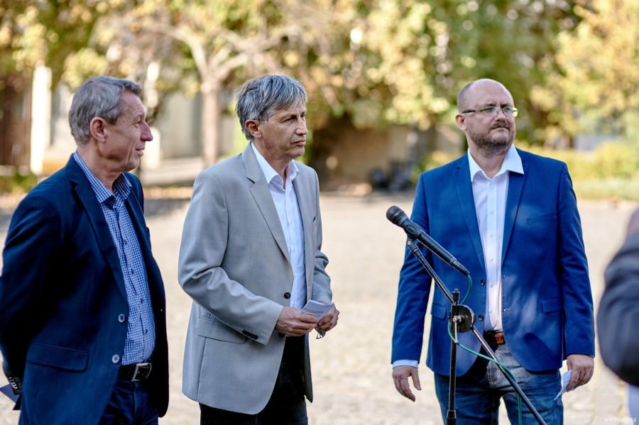 Az ellenzéki trió: Hartmann Ferenc, Katanics Sándor, Gerstmár Ferenc