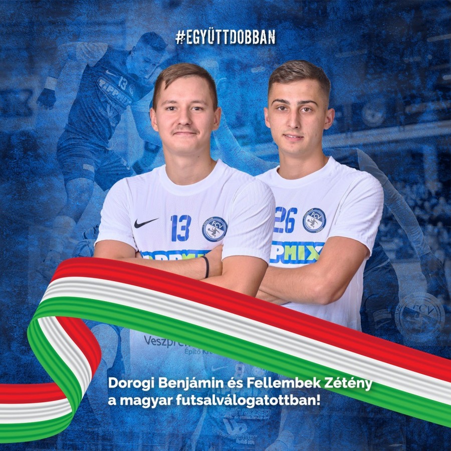 Dorogi és Fellembek ismét bizonyíthat a futsalválogatottban - fotó: 1. FC Veszprém
