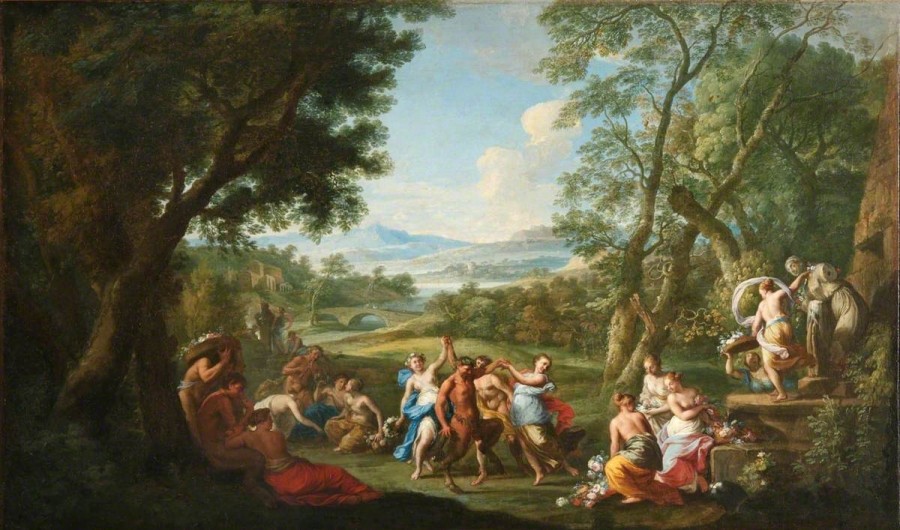 Floralia az olasz mester Andrea Locatelli (1695-1741) festményén