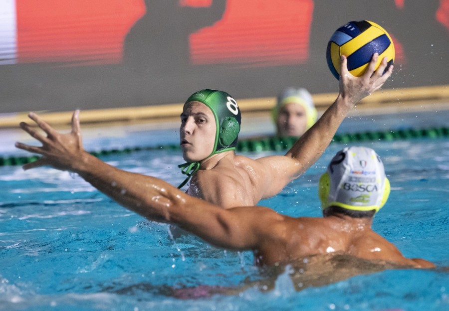 Vigvári Vendel, az FTC játékosa a férfi vízilabda Bajnokok Ligája négyes döntőjének fináléjában játszott FTC-Telekom Waterpolo - Pro Recco mérkőzésen a máltai Gzirában 2024. június 7-én. MTI/Szigetváry Zsolt 