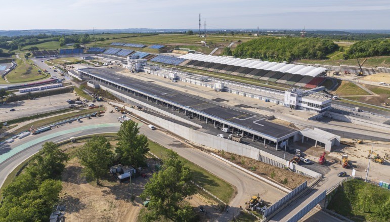 A Hungaroring felújításának első üteme. Fotó: Hungaroring Média