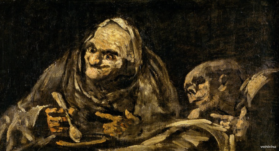 Két vén levest eszik (Goya)