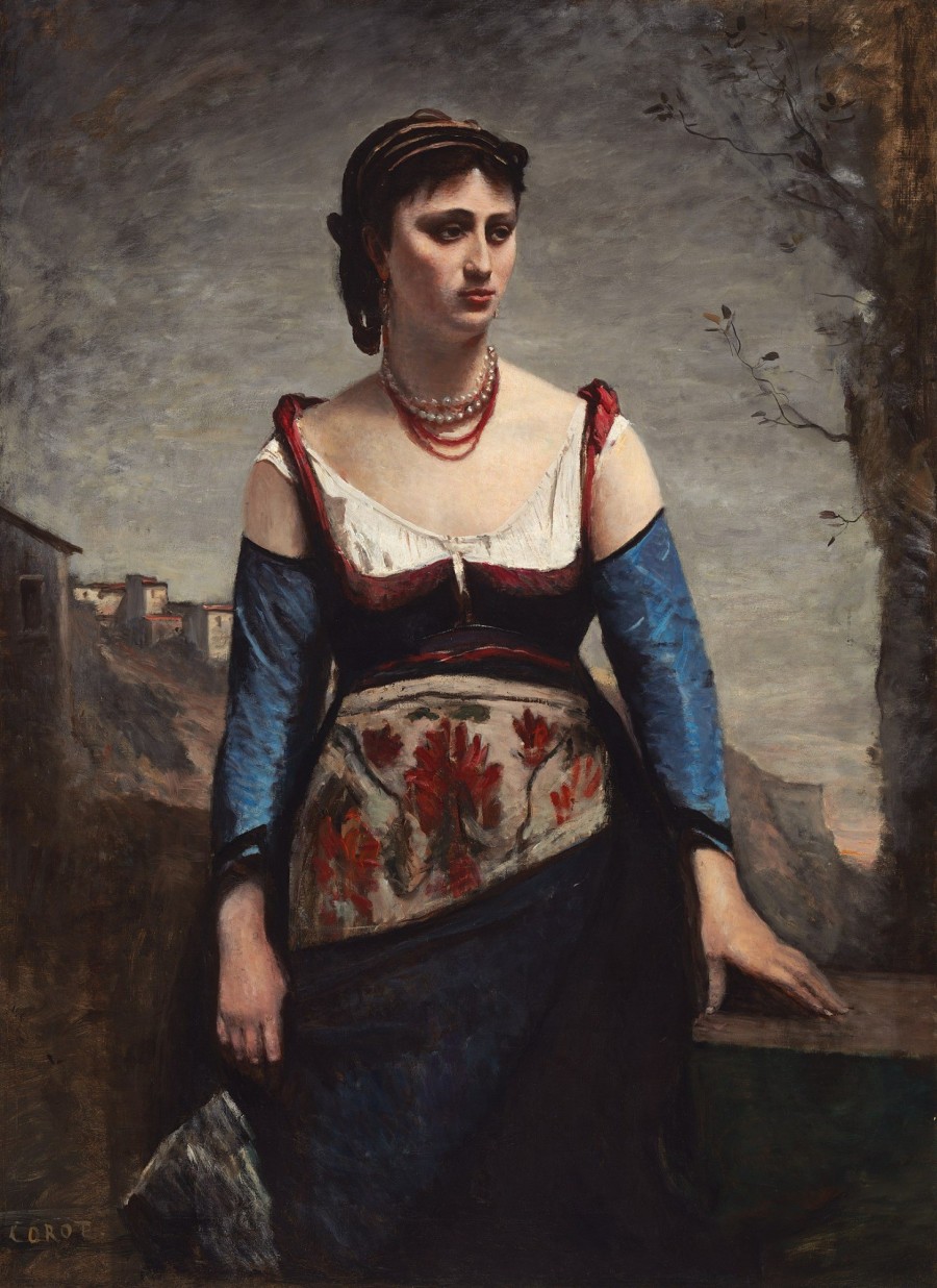 Jean-Baptiste Camille Corot: Agostina, az olasz (1866)