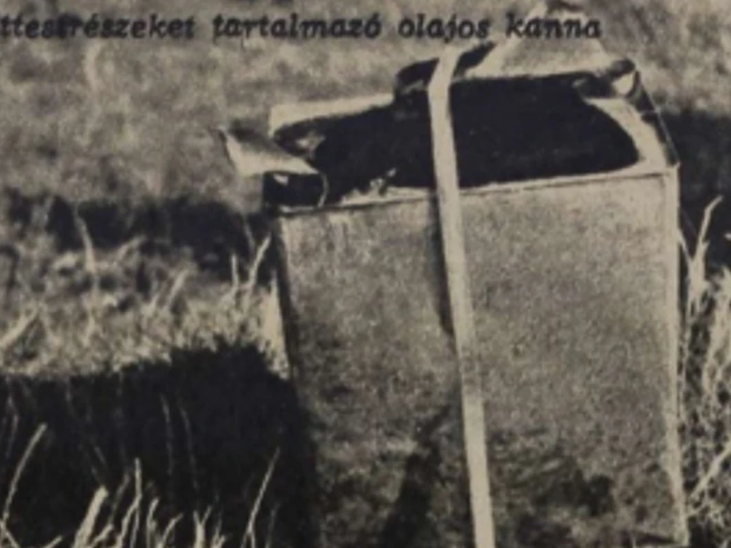 A vízben megtalált kanna (Fotó: Arcanum - Rendőrségi Szemle)