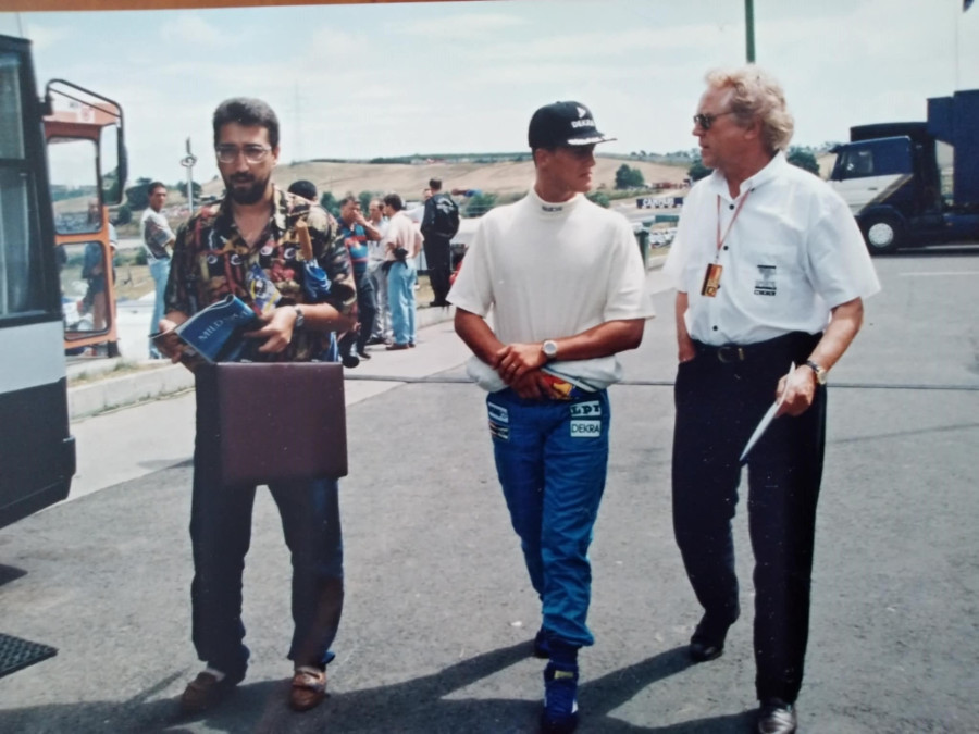 Találkozás Michael Schumacherrel a paddockban