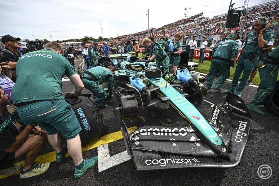 A Forma-1-es Magyar Nagydíj mezőnye a mogyoródi Hungaroringen 2025. augusztus 3-án. MTI/Vasvári Tamás