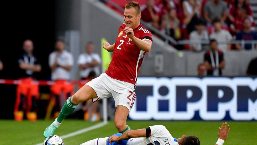 Lang Ádám hetven alkalommal ölthette magára a címeres mezt - Fotó: MTI/Hegedüs Róbert (archív)