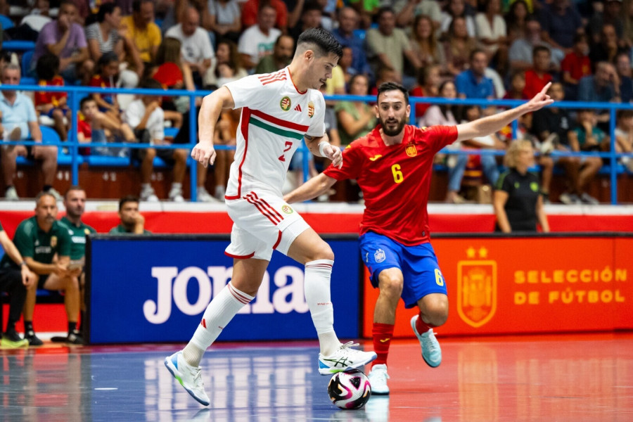 Hadházi (fehér mezben) ismét bizonyítania (archív fénykép - mlsz.hu)