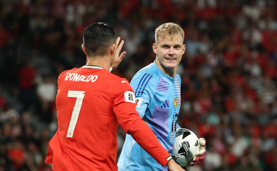 Tóth Balázs remekül teljesített a Portugália elleni legutóbbi vb-selejtezőn - Fotó: MLSZ