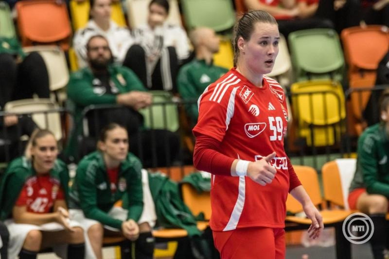 Nagykanizsa, 2025. október 16. Kuczora Csenge a női kézilabda Eurokupa csoportkörében játszott Magyarország - Törökország mérkőzésen a nagykanizsai Kanizsa Arénában 2025. október 16-án. MTI/Katona Tibor