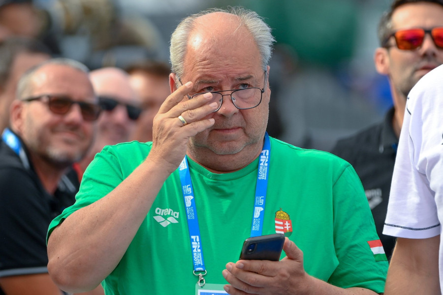 Sós Csaba, a magyar úszóválogatott szövetségi kapitánya - Fotó: MTI/Czeglédi Zsolt