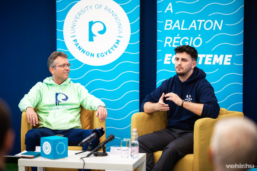 Hankó Balázs és Németh Roland, a Pannon Egyetem HÖK-elnöke
