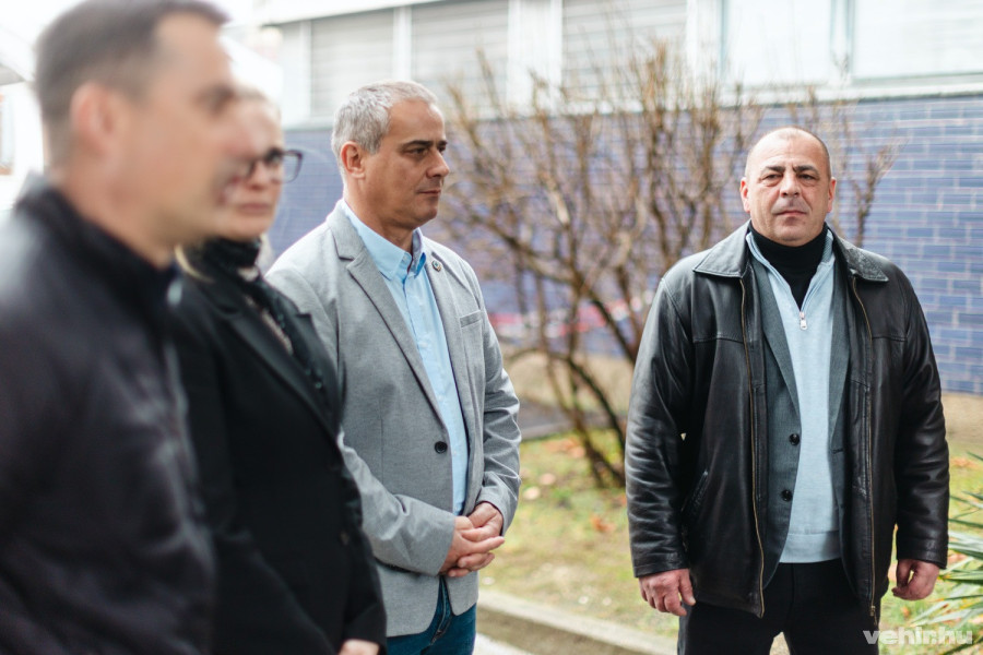 Nátrán Albin, vezető mentőtiszt és Lőrincz Tibor vállalkozó