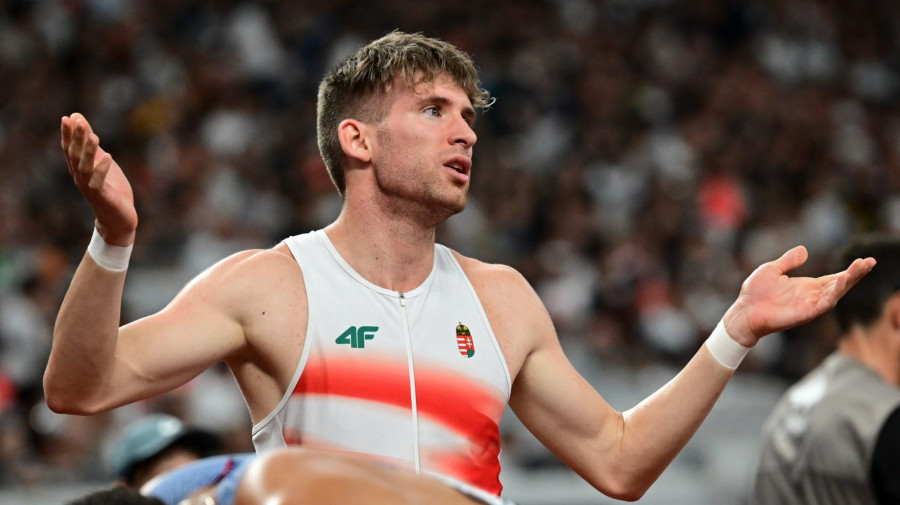 Molnár Attila a férfi 400 méteres síkfutás középdöntőjében a tokiói atlétikai világbajnokságon 2025. szeptember 16-án. MTI/Czeglédi Zsolt