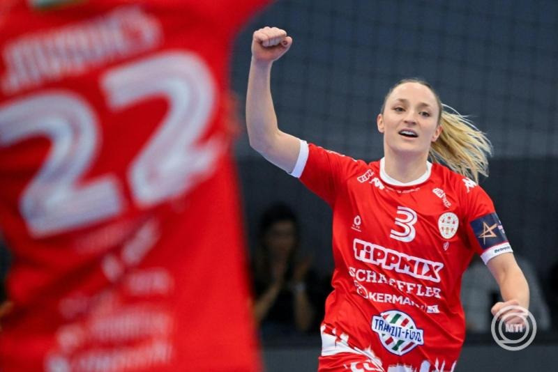 Debrecen, 2026. február 7. Alicia Toublanc, a Debrecen játékosa a női kézilabda Bajnokok Ligája B csoportjának 12. fordulójában játszott DVSC Schaeffler - Borussia Dortmund mérkőzésen debreceni Hódos Imre Rendezvénycsarnokban 2026. február 7-én. MTI/Czeglédi Zsolt