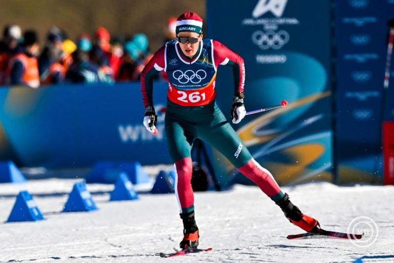 Kónya Ádám a 2026-os milánói-cortinai téli olimpia férfi sífutók szabadstílusú csapat sprintversenyén a teserói Fabio Canal Sífutó és Sílövő Központban 2026. február 18-án. MTI/Illyés Tibor