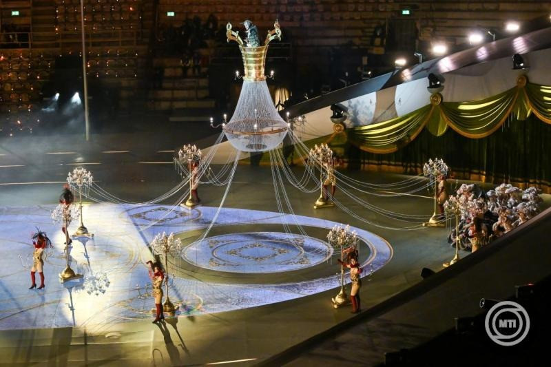 A 2026-os milánói-cortinai téli olimpia záróünnepsége a Verona Arénában 2026. február 22-én. MTI/Illyés Tibor