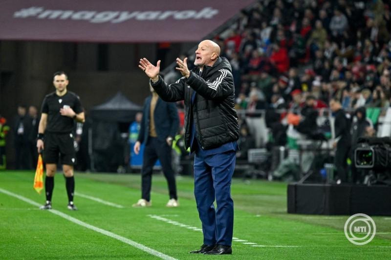 Marco Rossi szövetségi kapitány a Magyarország - Szlovénia felkészülési labdarúgó-mérkőzésen a Puskás Arénában 2026. március 28-án. MTI/Vasvári Tamás