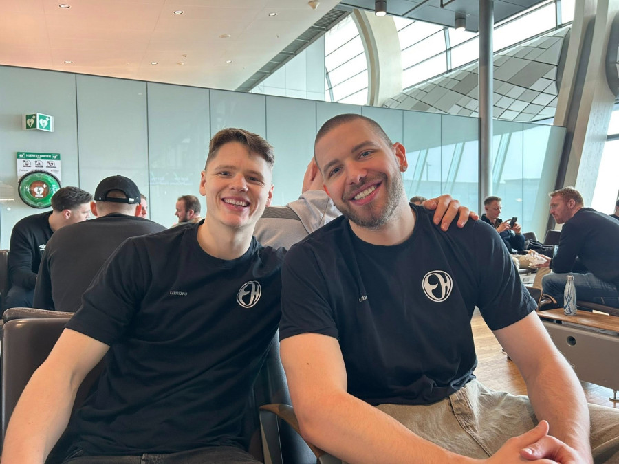 Lukács Péter és Máthé Dominik - Fotó: Elverum Håndball