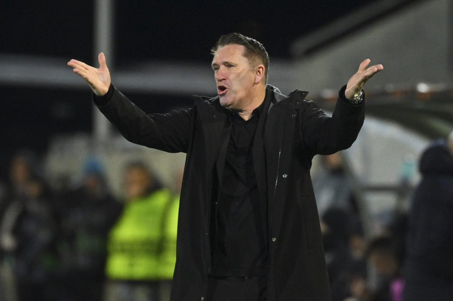 Robbie Keane, a Ferencváros vezetõedzõje a labdarúgó Európa-liga nyolcaddöntõjébe jutásért játszott PFK Ludogorec Razgrad - Ferencvárosi TC mérkõzésen a razgradi Ludogorec Arénában 2026. február 19-én. MTI/Czeglédi Zsolt