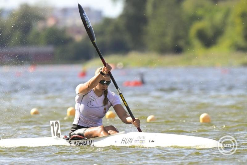 Kőhalmi Emese a kajak-kenu világbajnokság női kajak egyes 5000 méteres számának döntőjében Poznanban 2026. augusztus 30-án. MTI/Szigetváry Zsolt