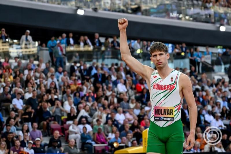 Molnár Attila a férfi 400 méteres síkfutás döntőjében a budapesti Atlétikai Világdöntőn a Zsivotzky Gyula Nemzeti Atlétikai Központban 2026. szeptember 12-én. MTI/Illyés Tibor